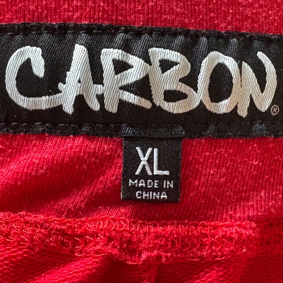 Carbon Red Cotton Blend Kids Sweatpants - Picture 7 of 7